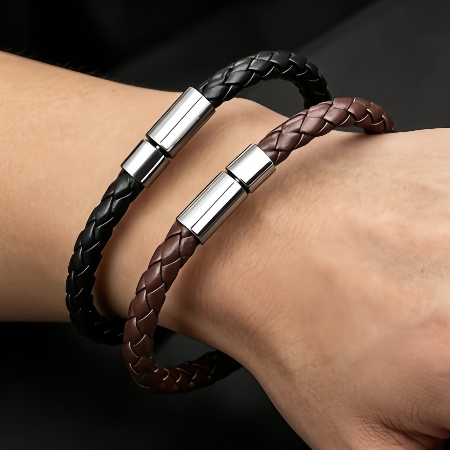 Women's & Men's Couple Pair Korean Fashion Hand-woven Simple Trendy Girlfriends Carrying Bracelet