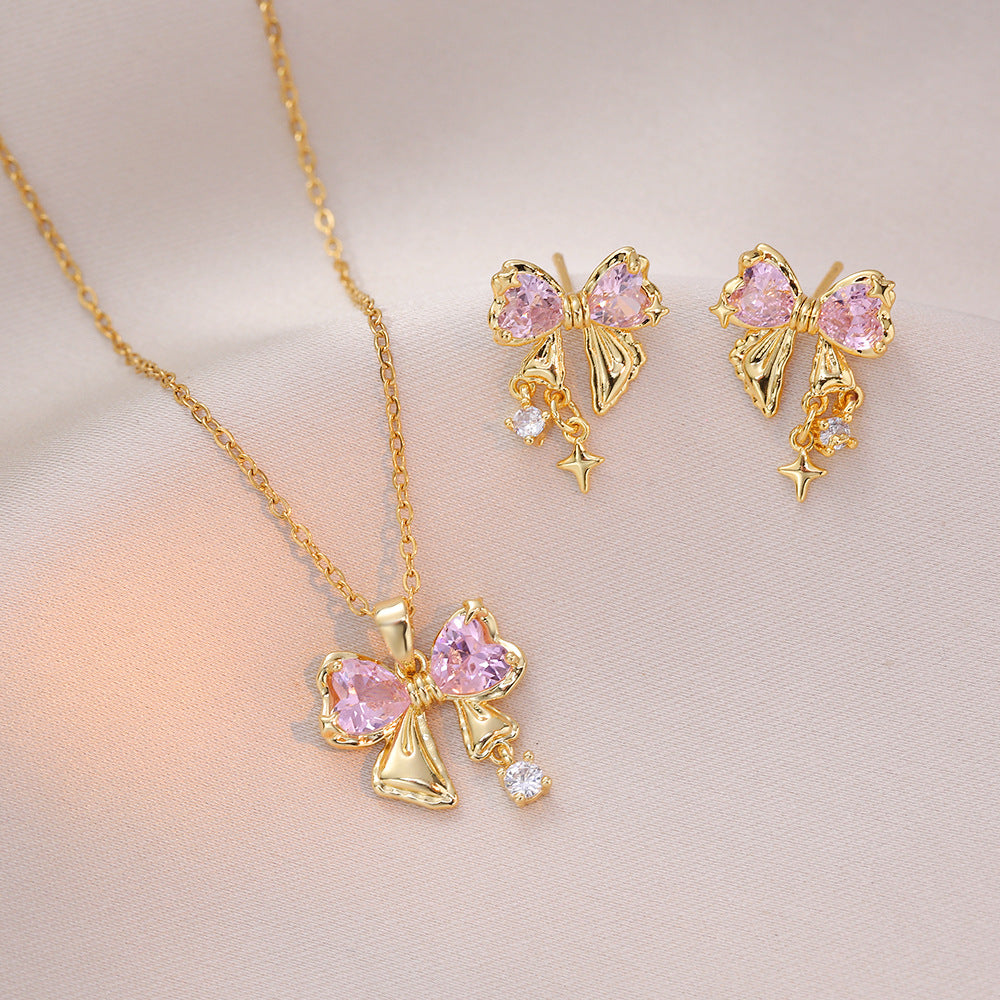 Women's Zircon Geometric Special Interest Light Luxury Necklaces