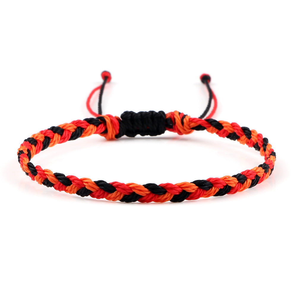 Creative Twist Weave Taiwanese Wax Handmade Hand Unisex Twin Bracelet