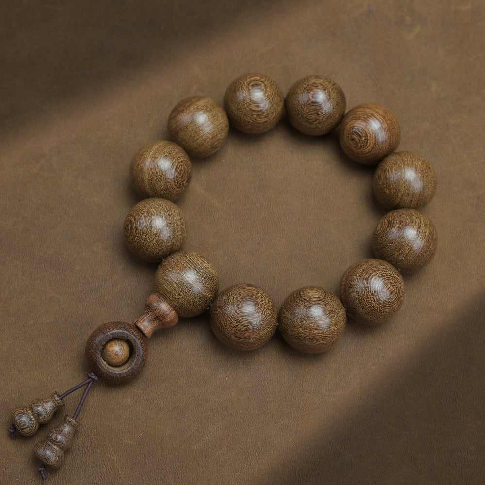 Men's Loose Round Beads Pieces Prayer Silkwood Bracelets