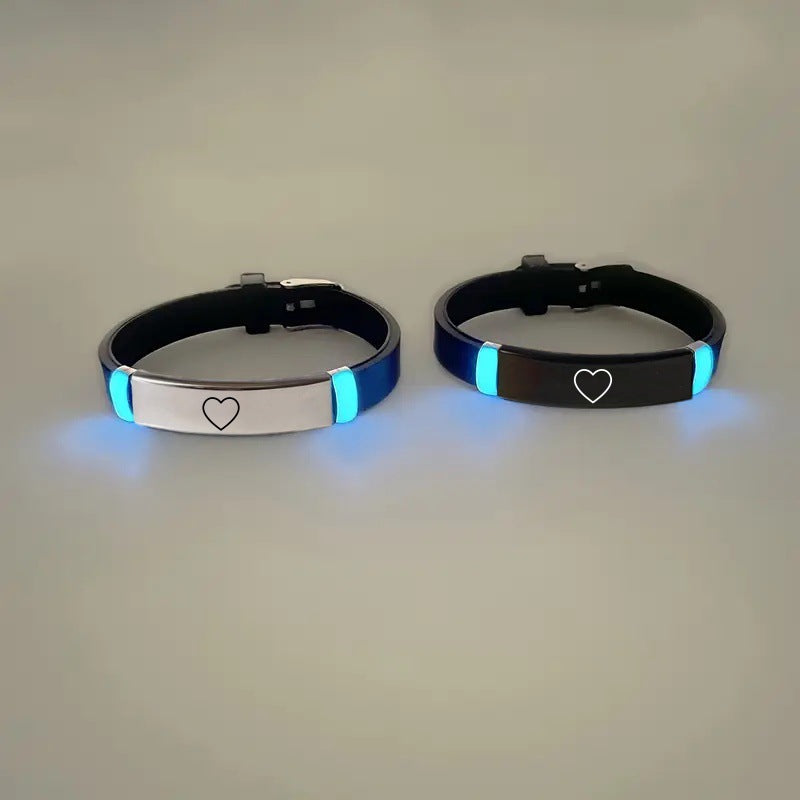 Luminous Heart Printable Lettering Crown For Bracelets