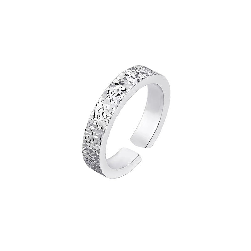 Ice Female Super Shiny Sparkling Carven Design Rings