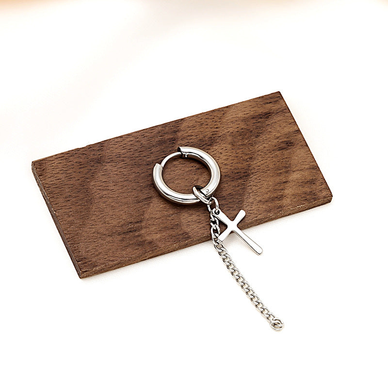 Clip Fashion Chain Cross Light Luxury High Ear Buckle