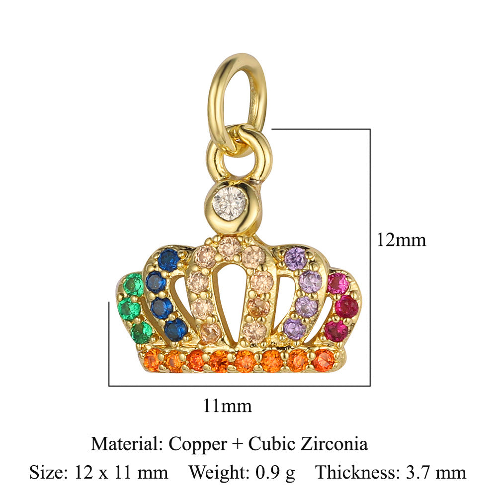 Cross Virgin Copper Zircon Boy Ornament Accessories Pendants