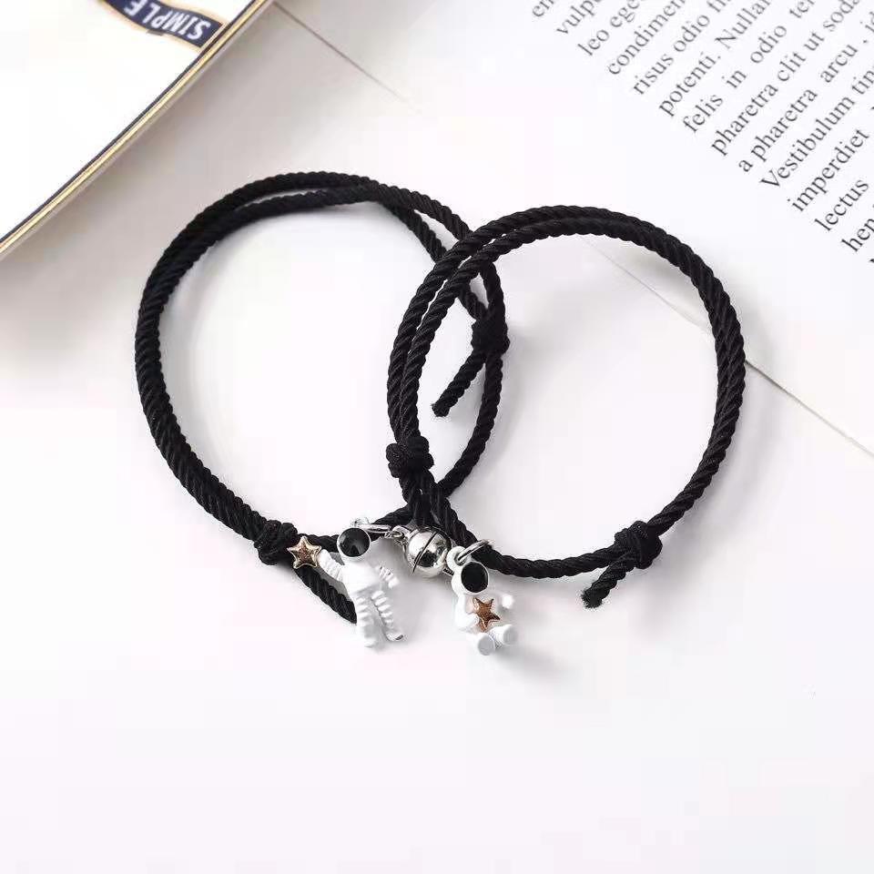 Magnet Suction Couple Pair Small Rubber Band Bracelets