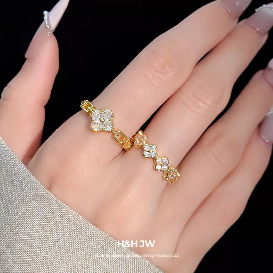 Women's Open Light Luxury Minority High-grade Stylish Index Finger Super Beautiful Ring