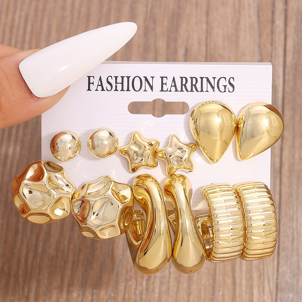 Women's Fashion Resin Vintage Simple Advanced Creative Personality Earrings