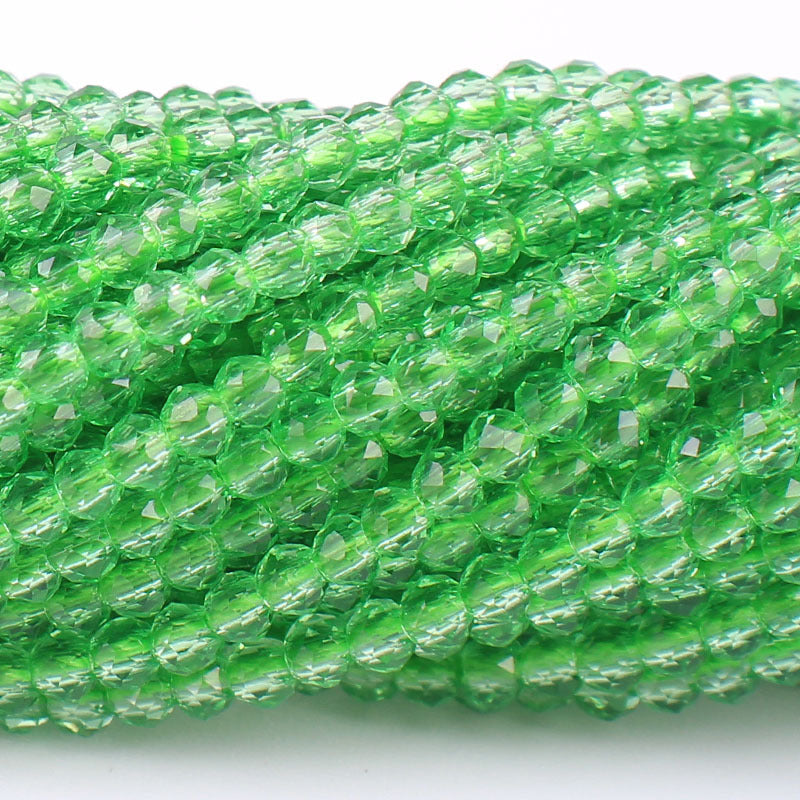 Transparent Glass Surface Cutting Beads Handmade Jewelry Accessories