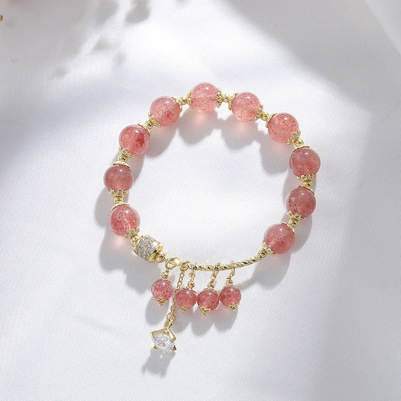 Strawberry Quartz Female Attracting Male Lucky Bracelets