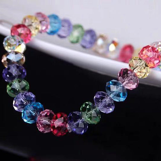 Women's Handmade Glass For Crystal Colored Beaded Bracelet