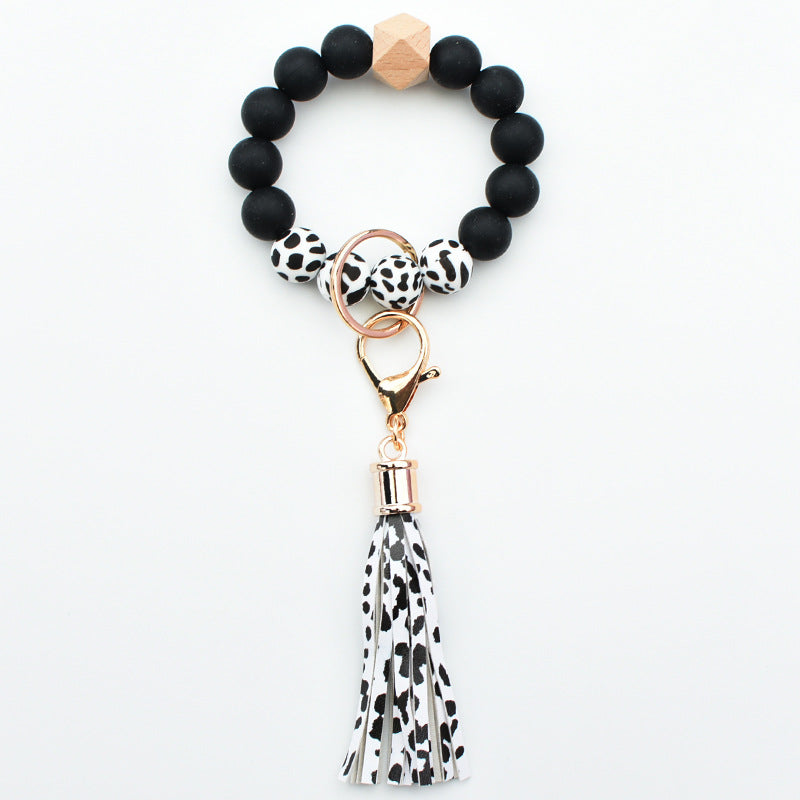 Strict Selection Of Leopard Print Silicone Beads Creative Color Pendants