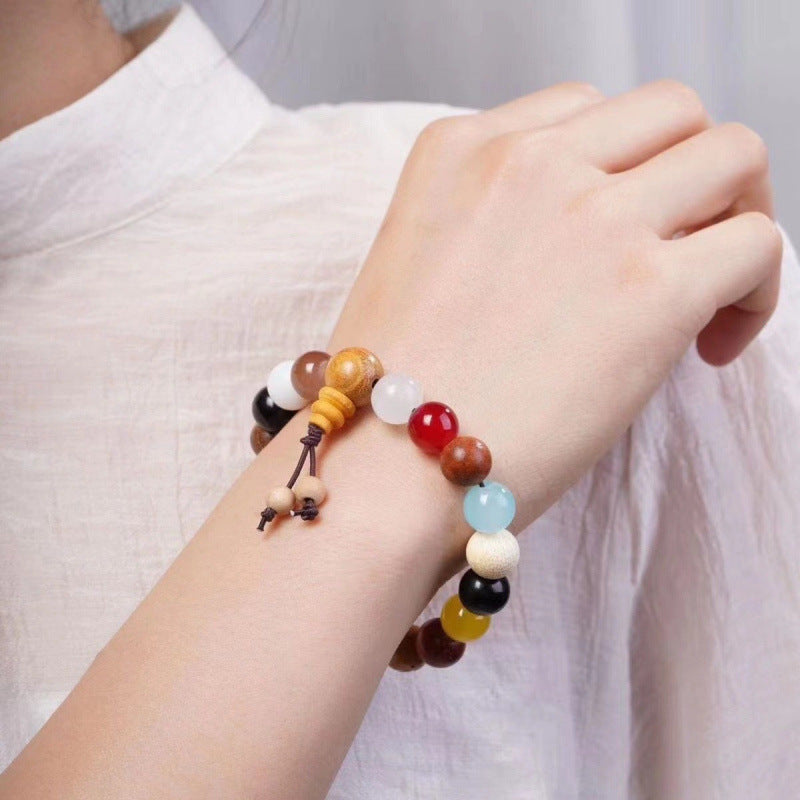 Bodhi Seed Wooden Cultural Artifact Eighteen Bracelet