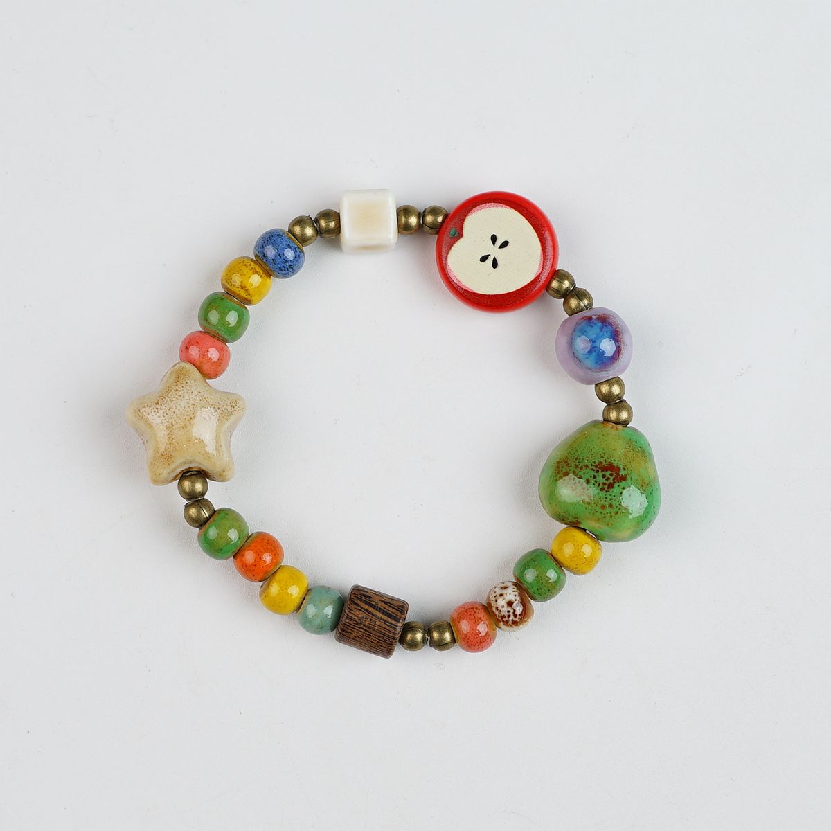 Women's Ceramic Beaded Fresh Antique Ethnic Style Simple For Summer Bracelets