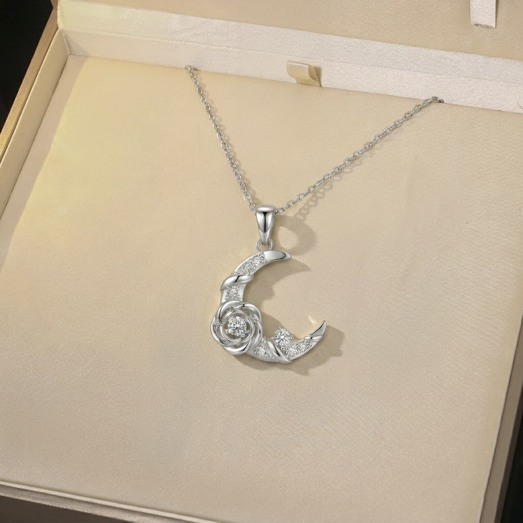 Women's Elegant Rainbow Fashion Star Moon Clavicle Necklaces