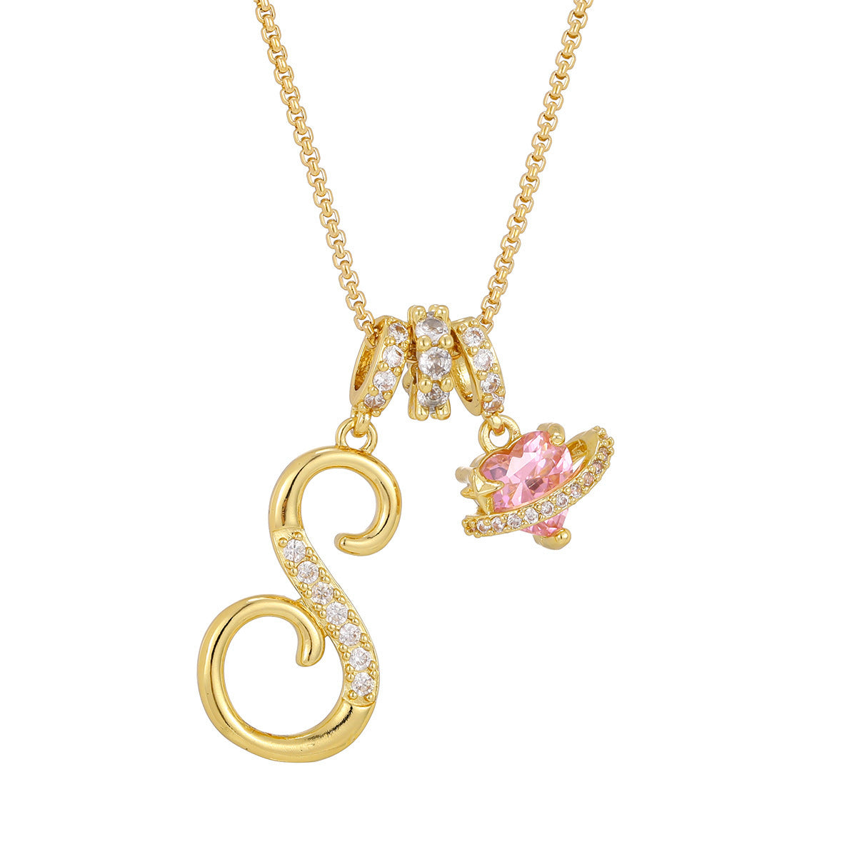 Dopamine English Letter Light Luxury Minority Necklaces