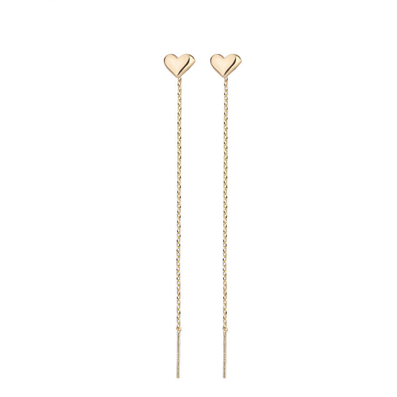 Women's Heart Shape Earline Elegant Trendy Design Chain Ear Line