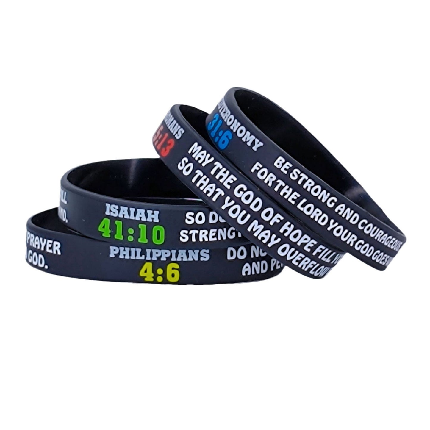 Women's & Men's Scripture Believers Belief Famous Wrist Strap Silicone For Bracelets
