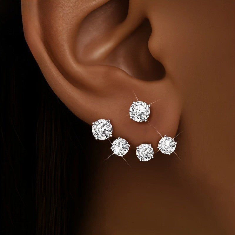 Women's Unique Design Colorful Flower Bracket Elegant Exquisite Stud Earrings