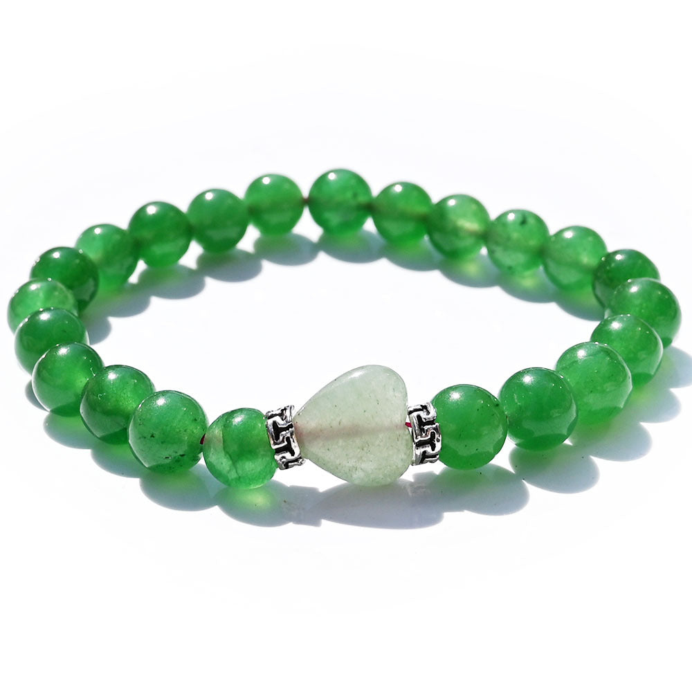 Agate Amethyst Yard Love Heart Tigereye Head Bracelets