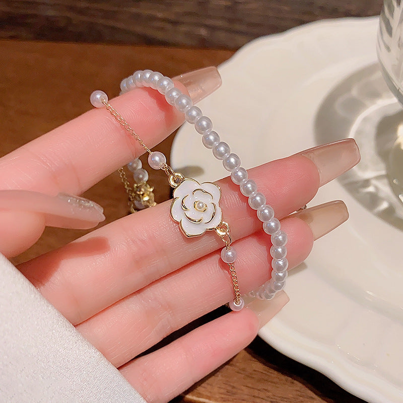 Wind Pearl Retro Minority Temperament Beaded High Sense Bracelet