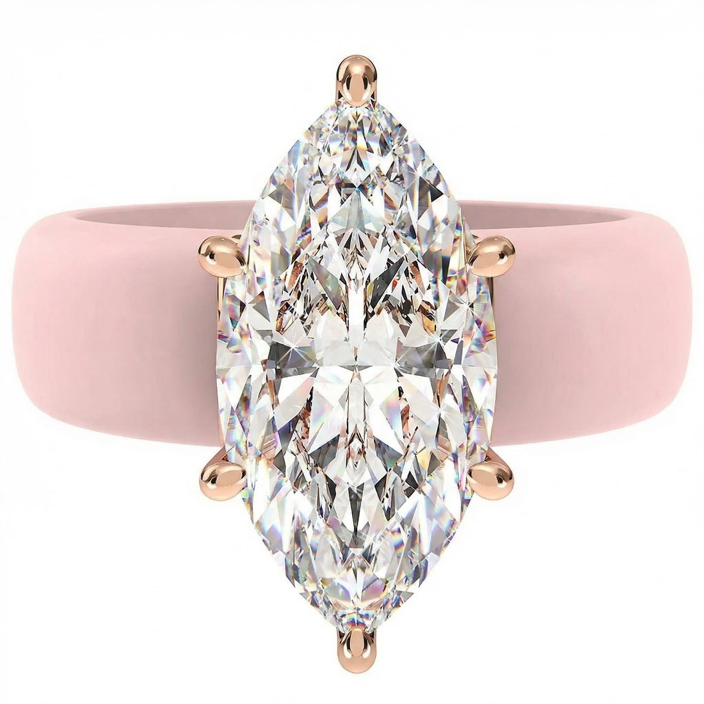 Zircon Silica Gel Twin Niche Design Ring