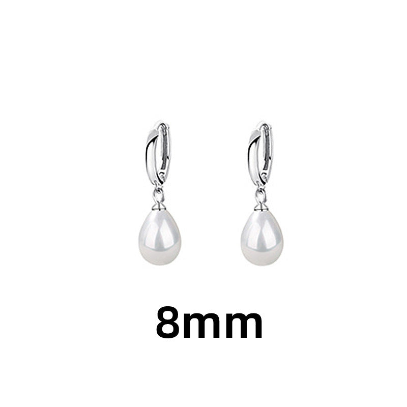 Irregular Pearl Clip Personality Ancient Style Shaped Baroque Earrings