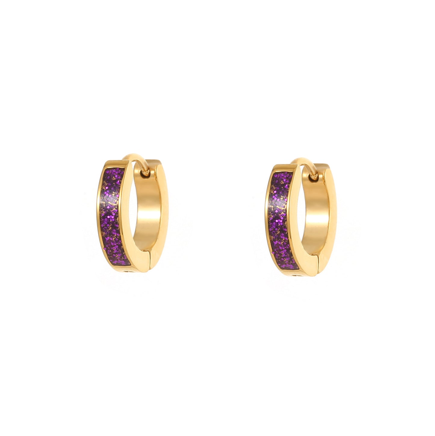 Epoxy Niche Stainless Steel Light Luxury Rings