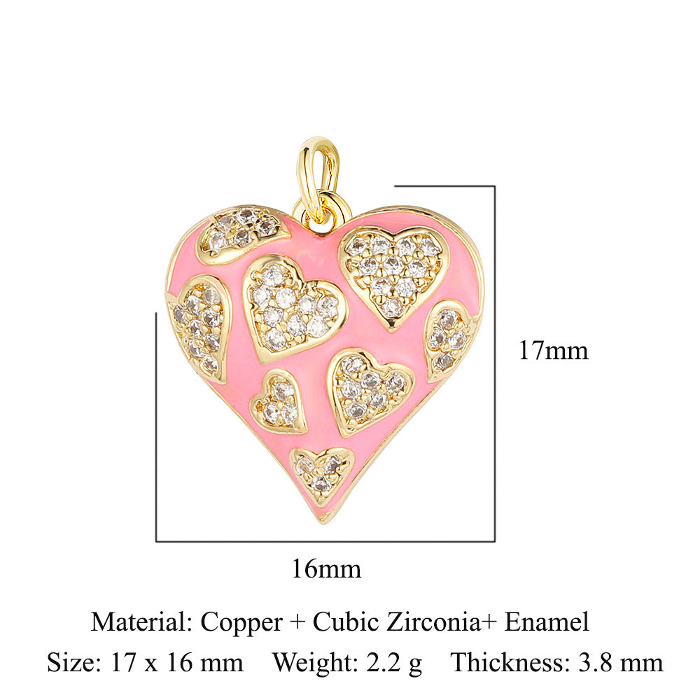 Boy Butterfly Love Copper Zircon Ornament Accessories Pendants