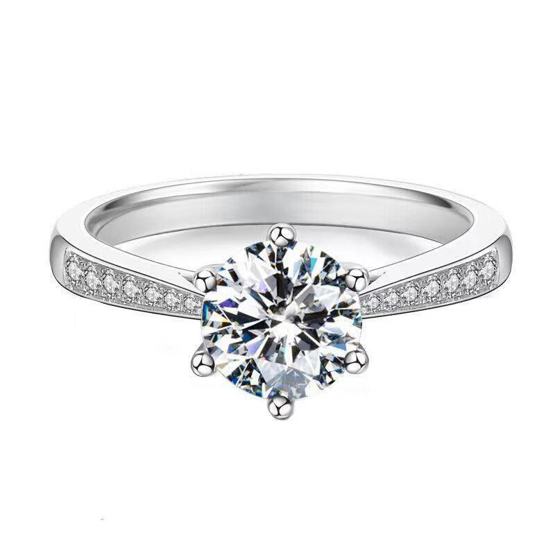 Moissanite Female Affordable Luxury Fashion Niche Rings