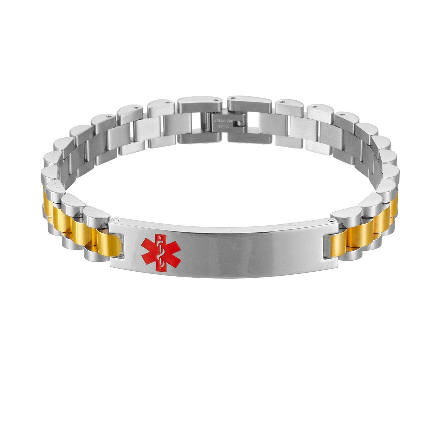 Stainless Steel Curved Titanium Couple Does Not Fade Female Bracelet