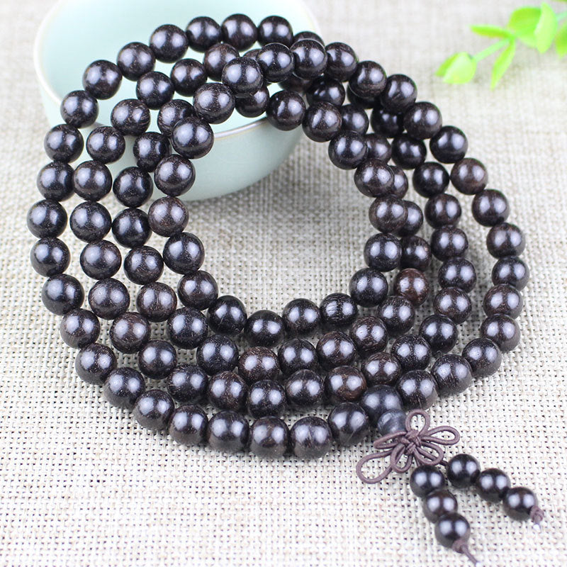 Women's & Men's Blackwood Buddha Beads Gift African Ebony Raw Bracelet