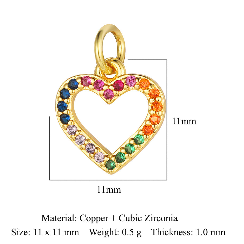 Cross Virgin Copper Zircon Boy Ornament Accessories Pendants