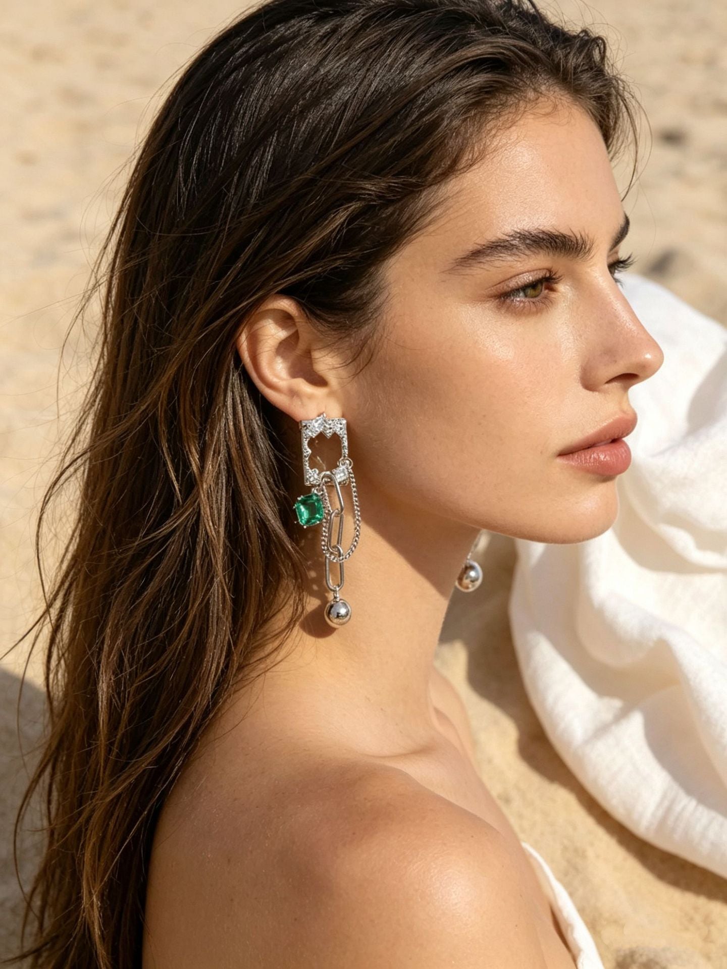 Female Light Luxury Minority Sensitive Circle Earrings
