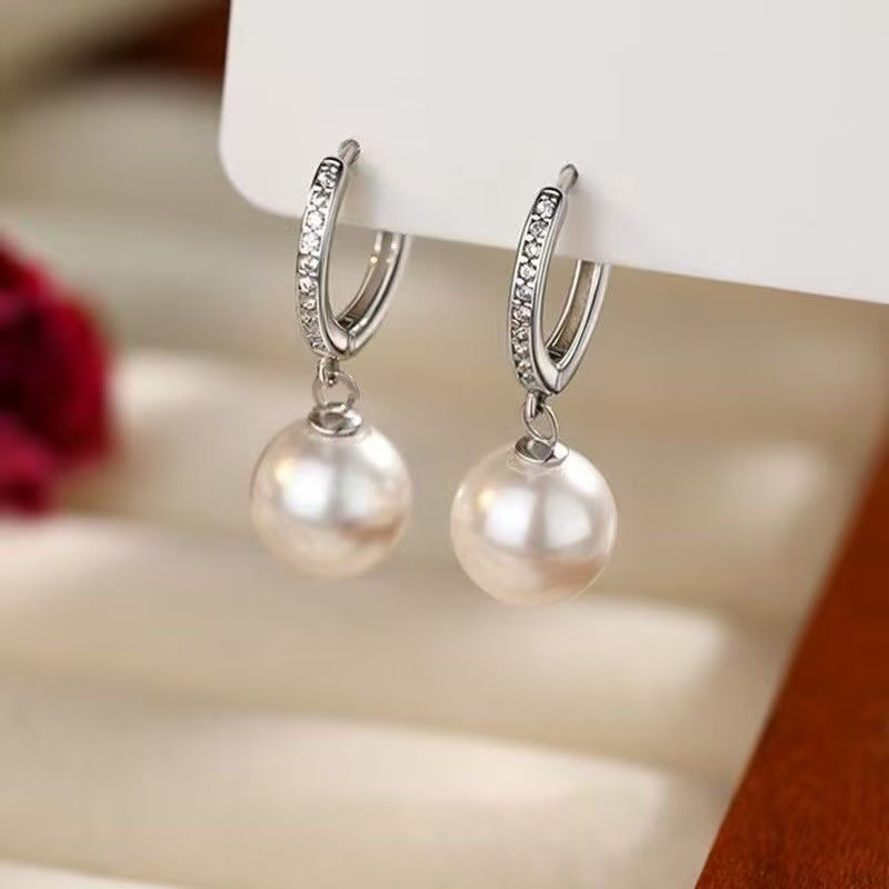 Female Light Luxury Minority Sensitive Circle Earrings