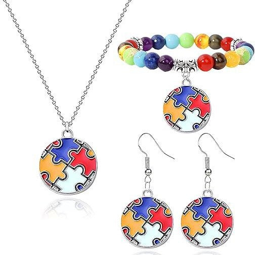 Theme Alloy Dripping Oil Color Puzzle Public Bracelet