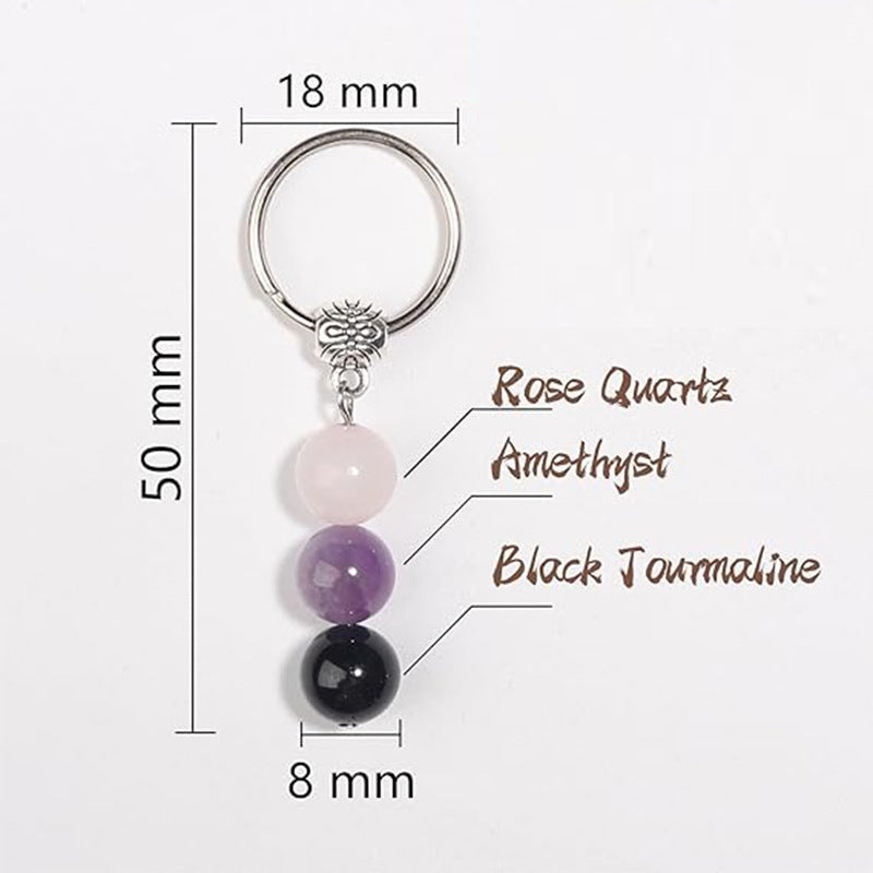 Women's Natural Crystal String Beads Green Chalcedony Pink Bracelets