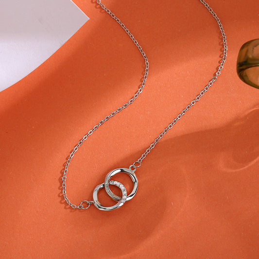 Mobius Series Double Couple For Light Luxury Minority Clavicle Necklaces