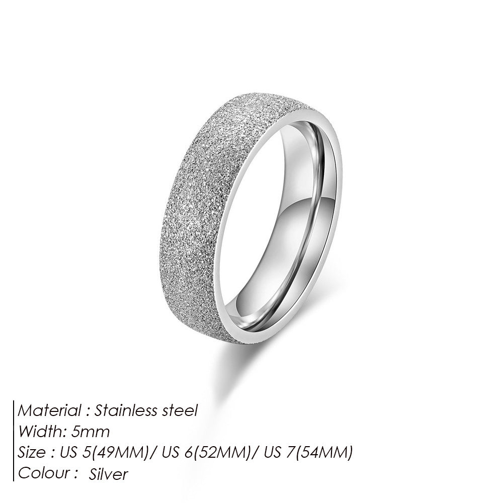 Stainless Steel Female Minority High Sense Rings