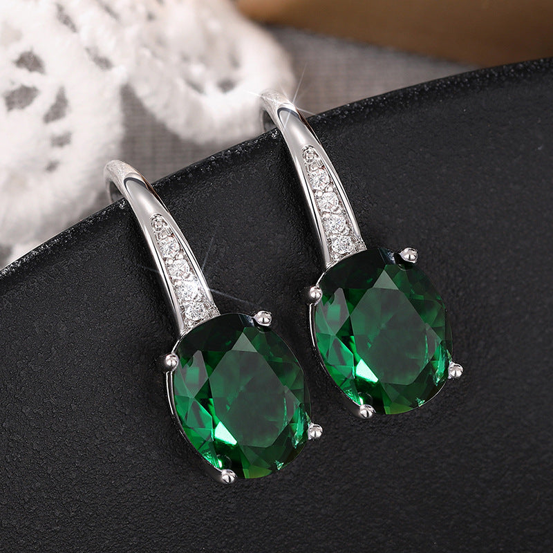 Comfortable Shi Fashion Elegant Zircon Female Earrings