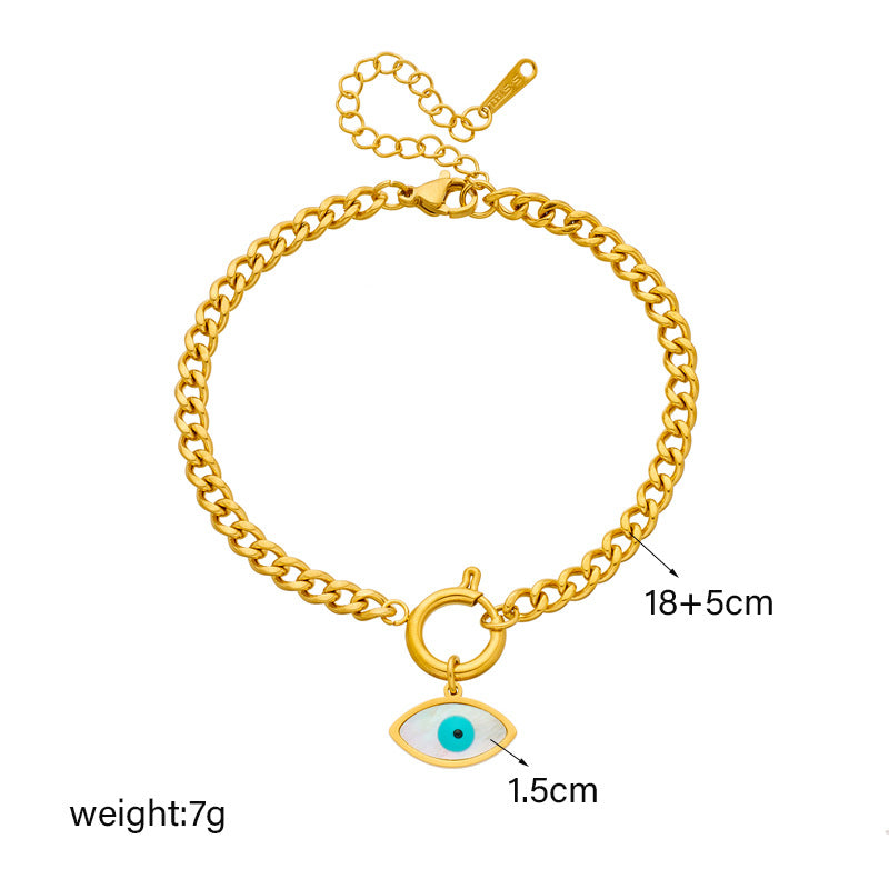 Light Luxury Simplicity Advanced Gold-plated Titanium Steel Bracelets