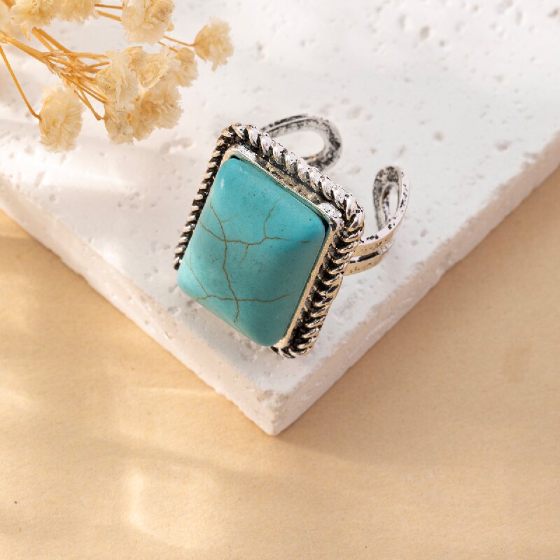 Women's Bohemian Retro Personalized Turquoise Fashion Rings
