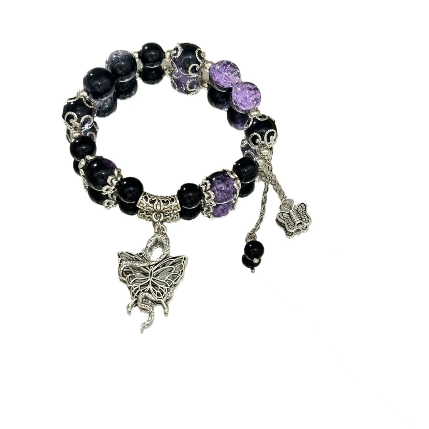 Broken Beads Grape Purple Light Luxury Fresh Air For Girlfriends Bracelet