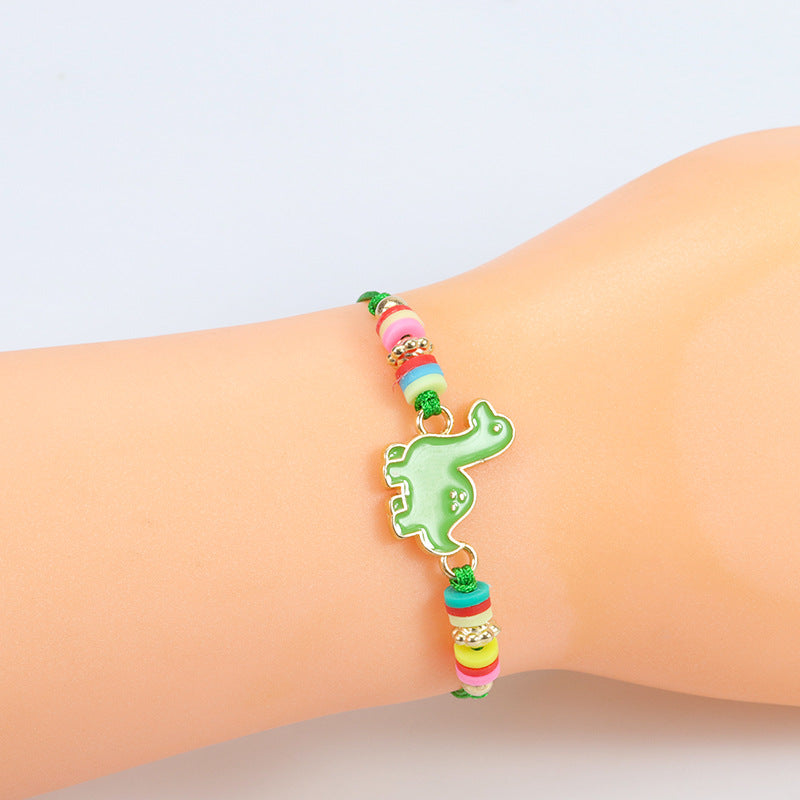 Children's Dinosaur Unicorn Pineapple Rainbow Cartoon Animal Bracelets