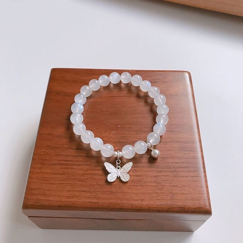Cold White Moonlight Meng Die Female Minority Simple Bell Girlfriends Bracelets