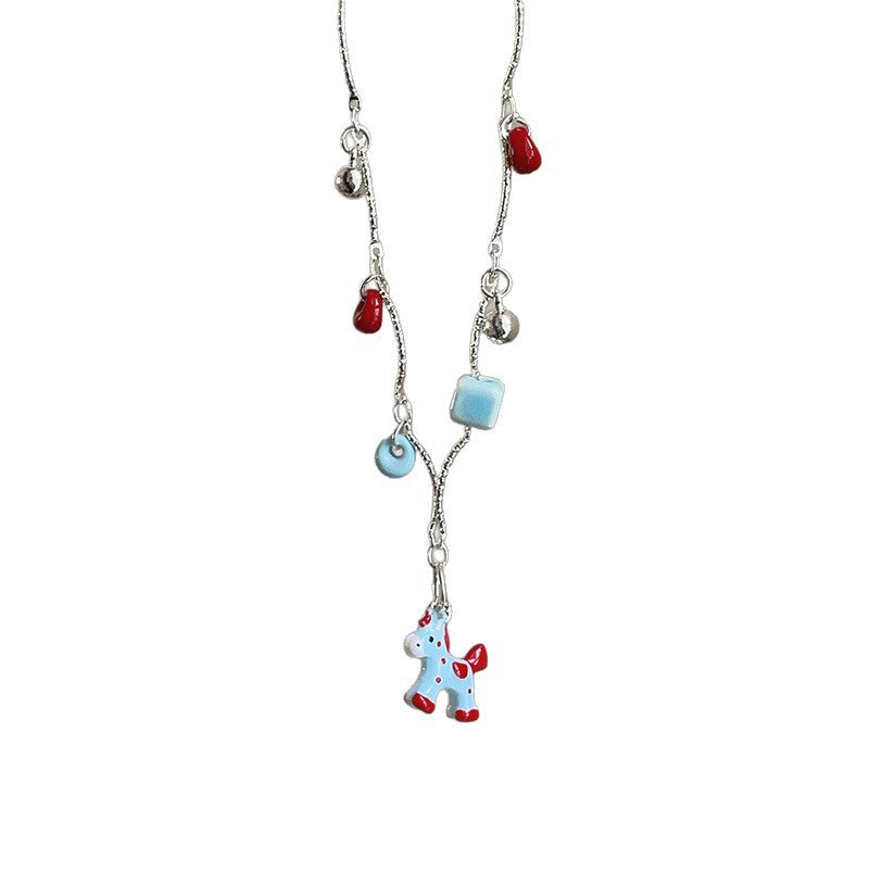 Love Pony Female Unique Trendy Wild Sweater Necklaces