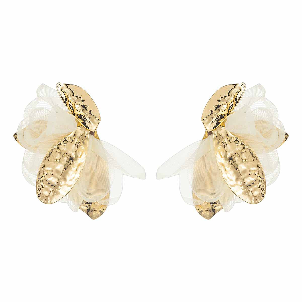 Women's Vacation Style Enamel Color Flower Pearl Light Luxury High-grade Earrings