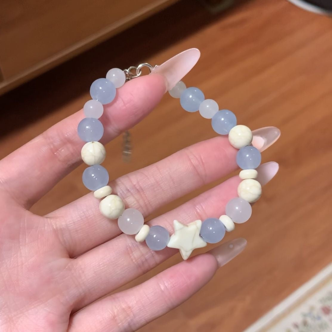 Cute Style Fresh Beaded Mori Good-looking Couple Bracelet