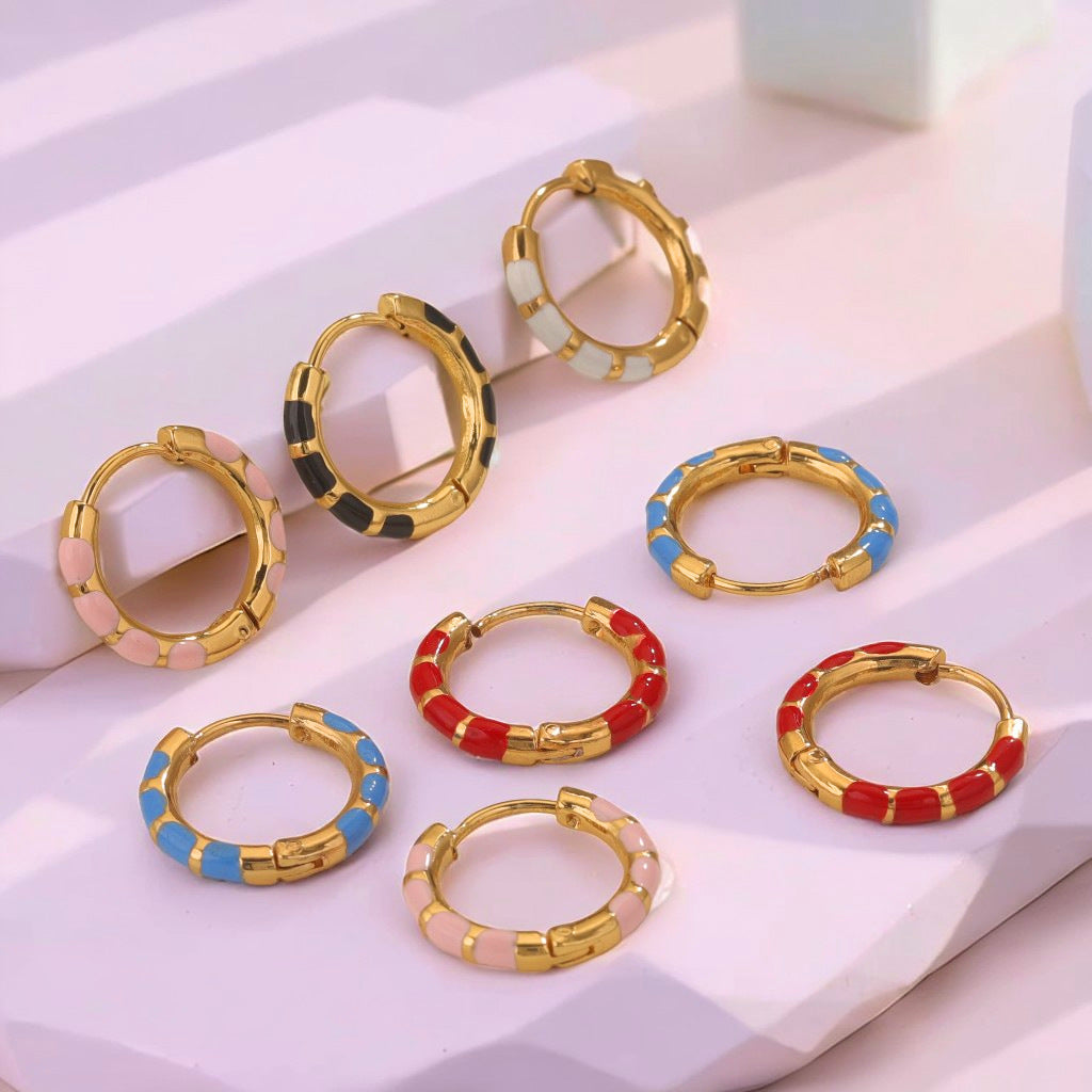 Oil Dripping Stainless Steel Clip Titanium Classic Cute Ear Buckle