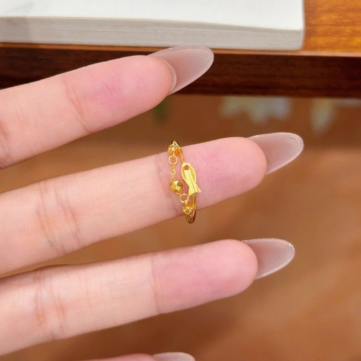 Laminated Gold-plated Female Design Light Luxury Rings