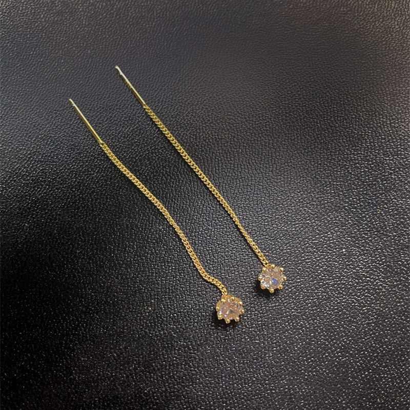 Women's Sterling Sier Gold Plated Elegant Shiny Earrings